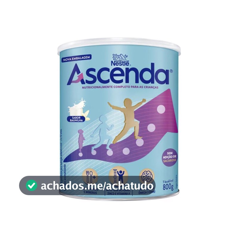 Suplemento Infantil de Baunilha Ascenda, 800g