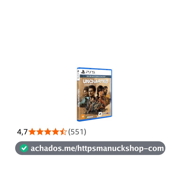 Uncharted: Coleção Legado Dos Ladrões - PlayStation 5
