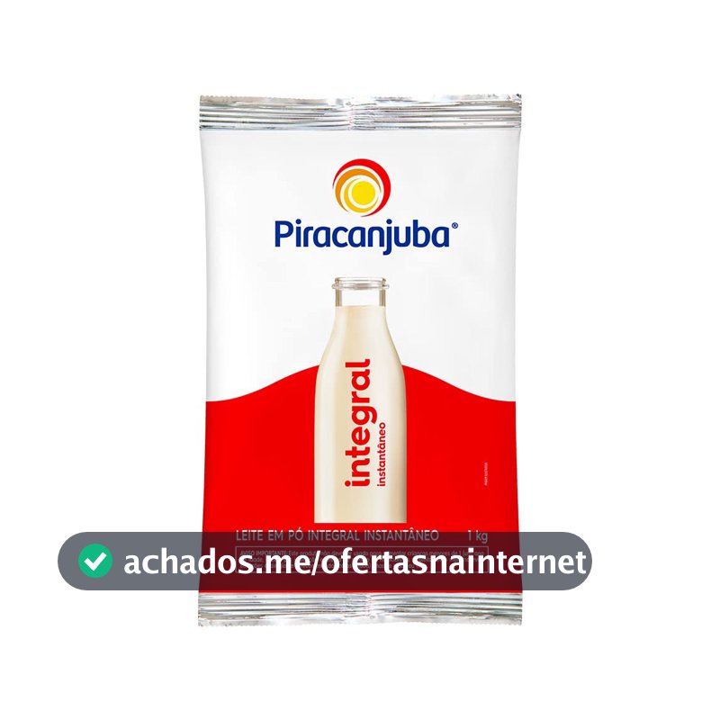 Piracanjuba Leite Em Pó Integral Instantâneo 1Kg
