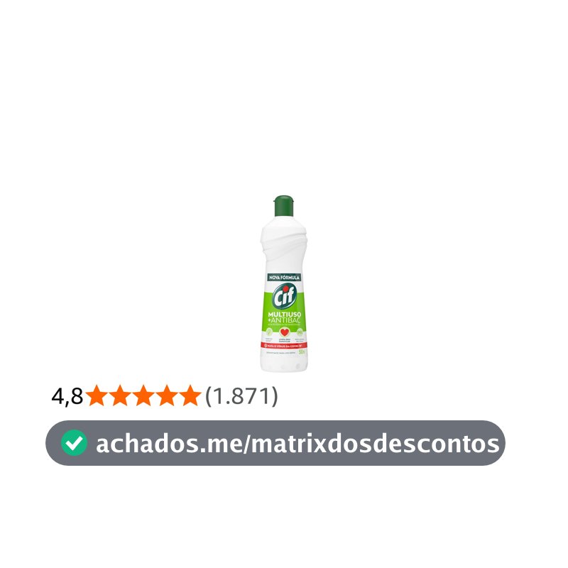 Cif Multiuso - Limpador +Antibac Squeeze 500ml