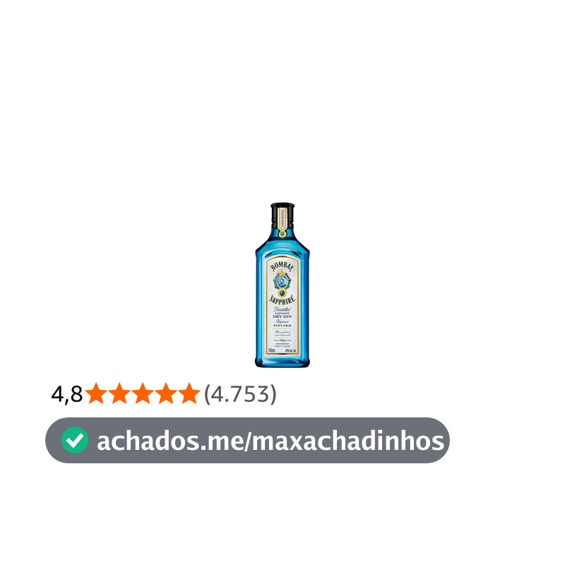 Gin Bombay Sapphire 750ml