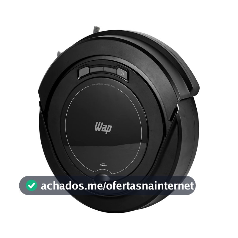 WAP Robô Aspirador Robot W90 3 em 1, 250ml, Bivolt, Sistema Antiqueda