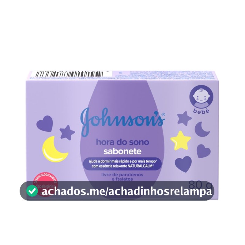 Sabonete em Barra Johnson's Baby Hora do Sono, 80g