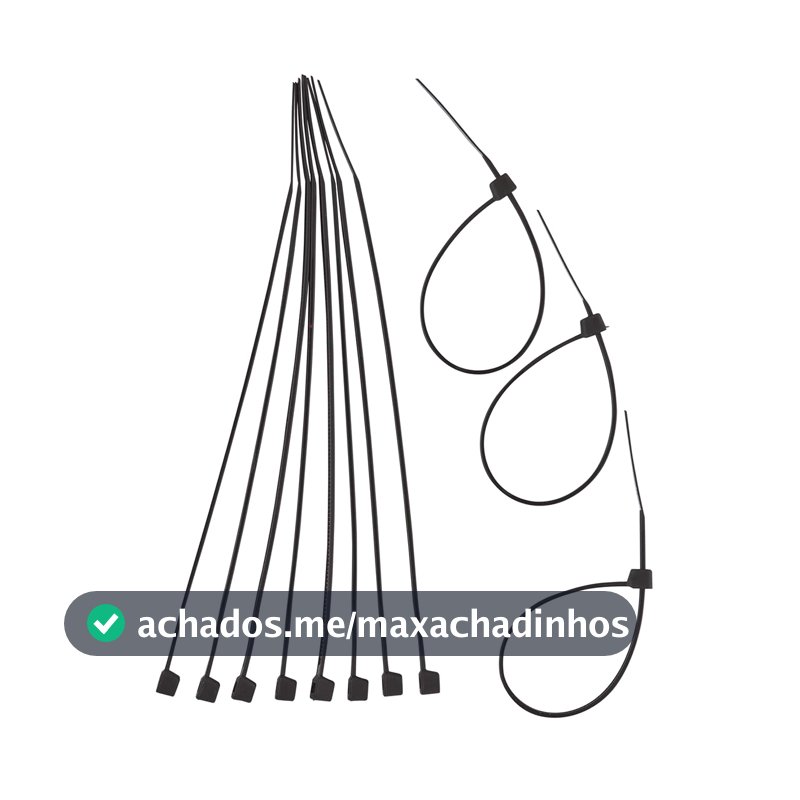 EDA Abraçadeira De Nylon 2 5 X 150 Mm Com 100 Peças Preta Eda