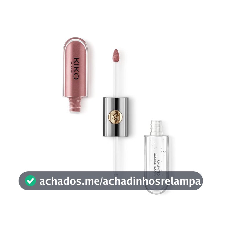 KIKO MILANO, Unlimited Double Touch, Batom e Gloss Incolor, Cor