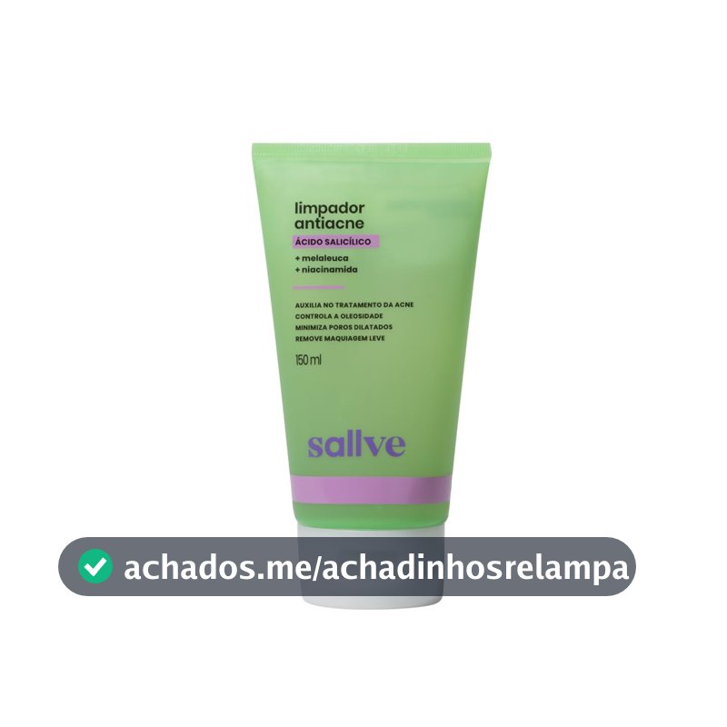 Sallve Limpador Antiacne 150Ml - Ácido Salicílico