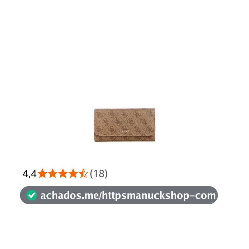 GUESS Sarai Slim Clutch Wallet, logotipo Latte
