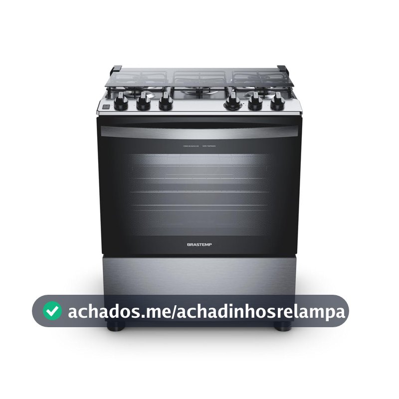 Fogão Brastemp 5 Bocas Cor Inox Com Turbo Chama - BFS5GDR 110V
