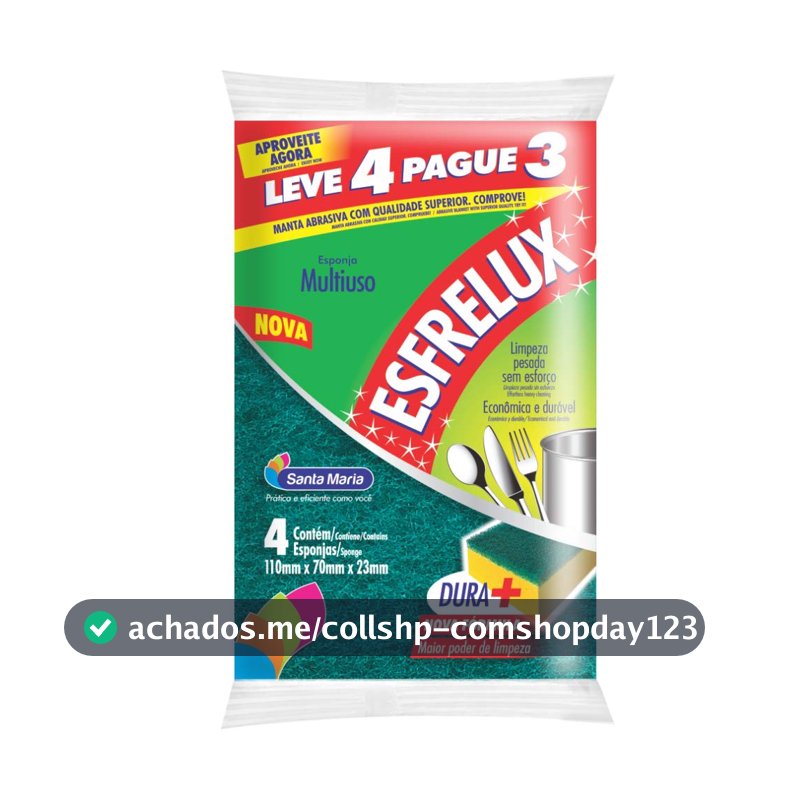 Esponja Esfrelux Leve 4 Pague 3