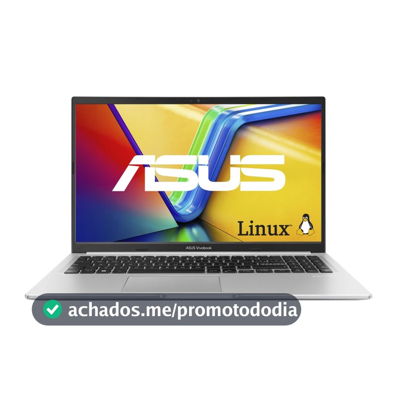Notebook ASUS Vivobook 15 AMD Ryzen 7, 8 GB, 512 GB SSD, KeepOS/Linux, 15.6'' FHD, Cool Silver - M1502YA-NJ611