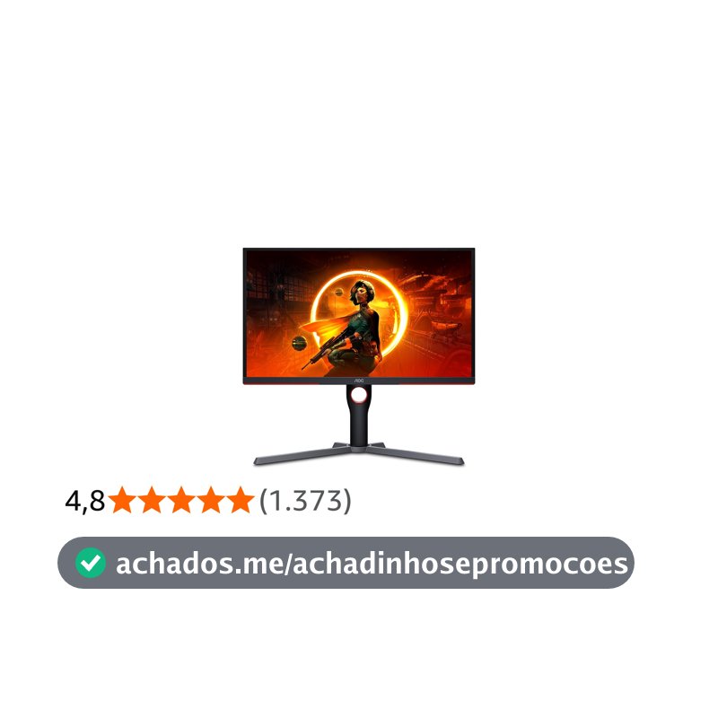 Monitor Gamer AOC Destiny 24,5 Polegadas 25G3ZM
