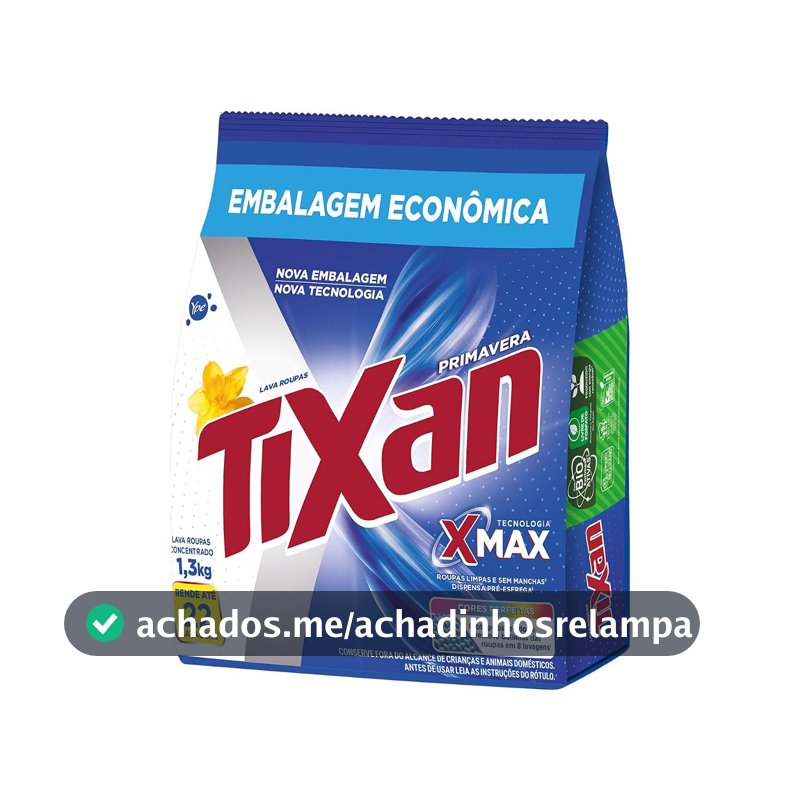 Tixan Ypê Lava Roupas em Pó Primavera 1,3Kg (Sachê)