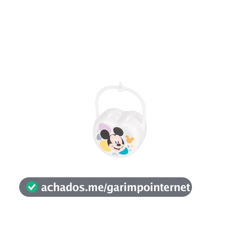 Porta Chupeta Mickey Baby, Plasútil
