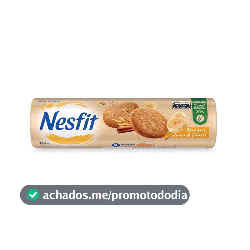 NESFIT Bisc Banana Ava e Canl 48x160g BR