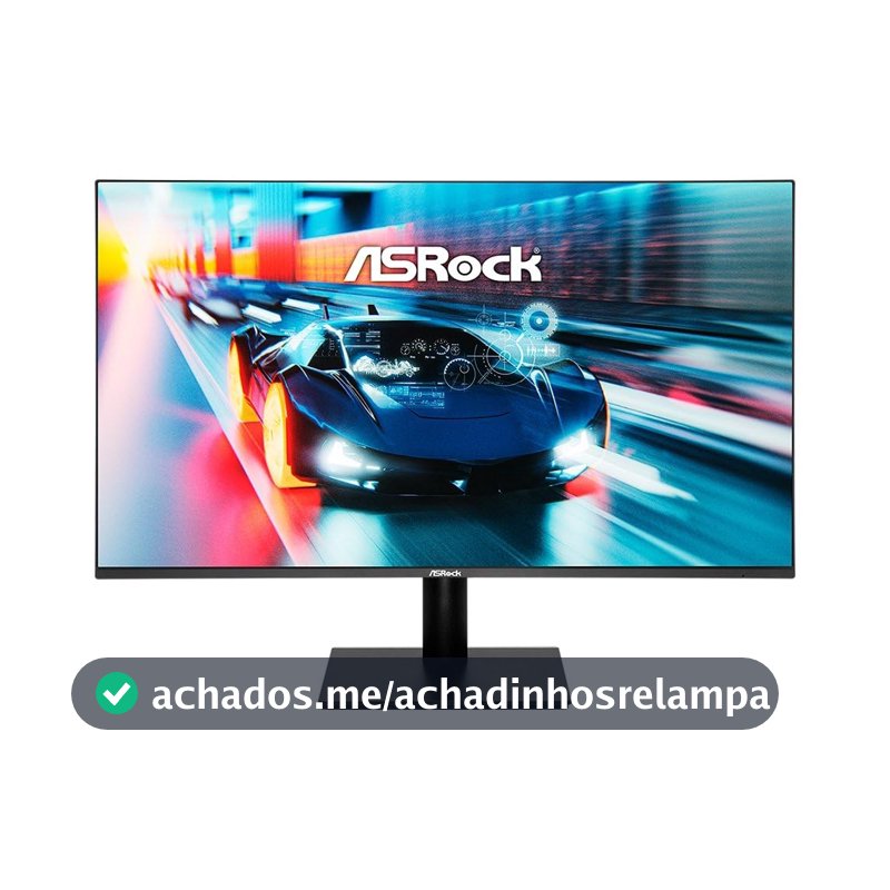Monitor Gamer ASRock Challenger 25", FHD, 144Hz, 1ms, IPS, FreeSync, HDMI e VGA, Preto - CL25FFB