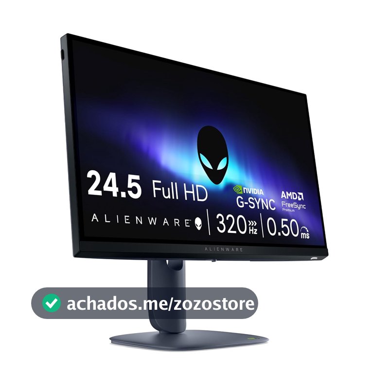 Monitor Gamer Alienware 25", Full Hd (1920 x 1080), 320 Hz, Aw2525hm