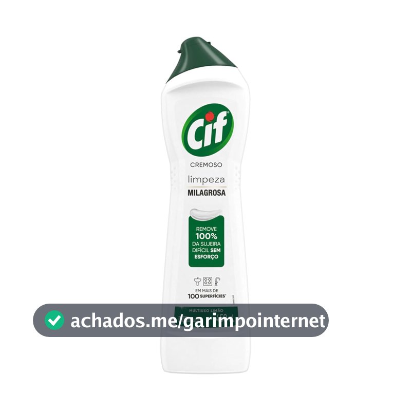 CIF Cremoso Limpreza Milagrosa Limão para casa 450ml