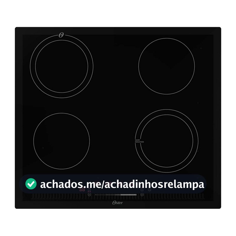 Cooktop por Indução Oster, Touch Screen, 4 Bocas, 220V, OTOP402