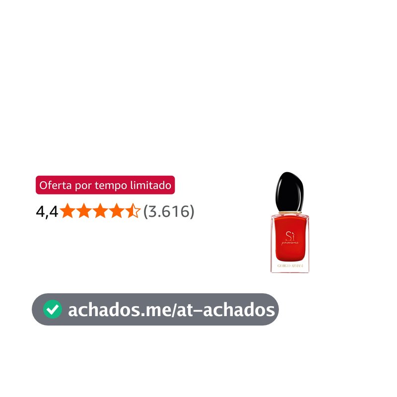 Armani Beauty, Sì Passione Eau de Parfum, 30ml, Giorgio Armani Perfume Feminino, Floral Frutado, Fragrância com Notas de Groselha-Negra, Pimenta Rosa, Jasmim e Baunilha