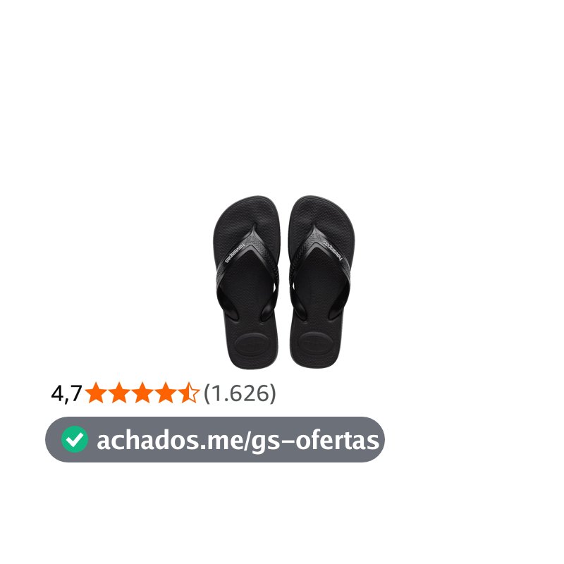 Sandália Havaianas Chinelo de dedo masculino