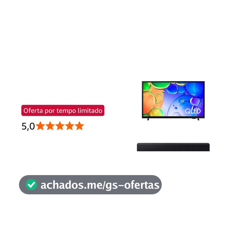 Samsung Combo Smart TV 43" QLED Full HD Q5F + Soundbar HW B400F