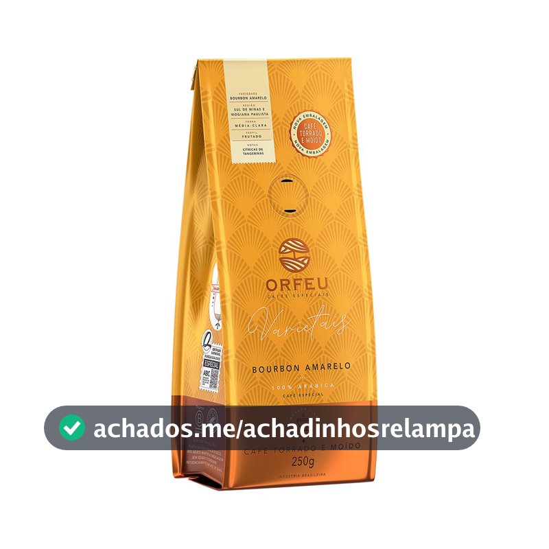 Café Orfeu Bourbon Amarelo Torrado e Moído 250g