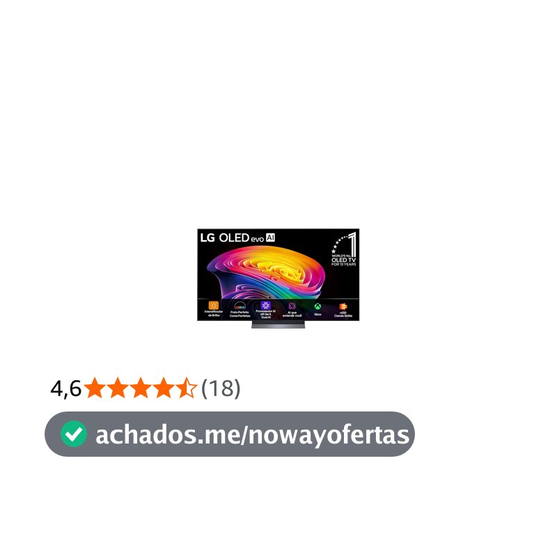Smart TV LG OLED evo AI 4K C6 55 polegadas 2026