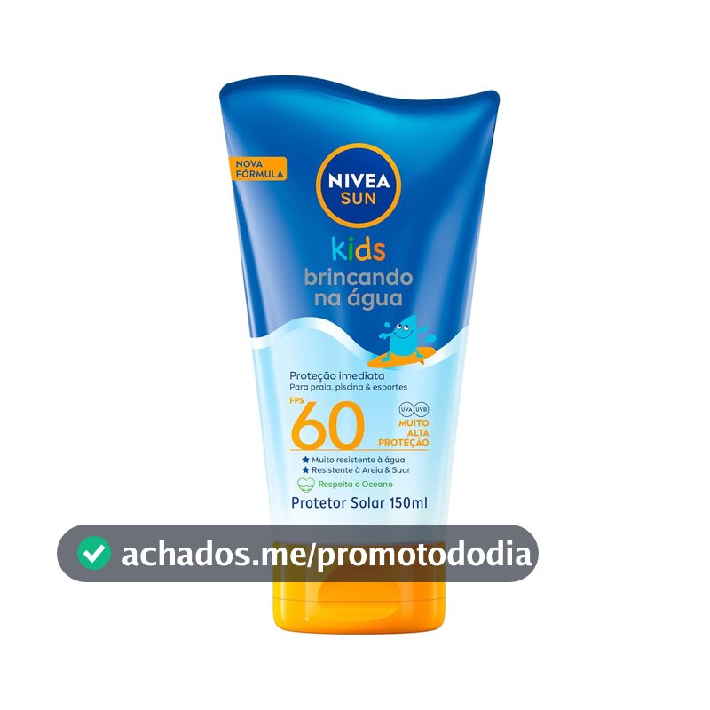 Protetor Solar Infantil NIVEA Sun, FPS 60, 150ml
