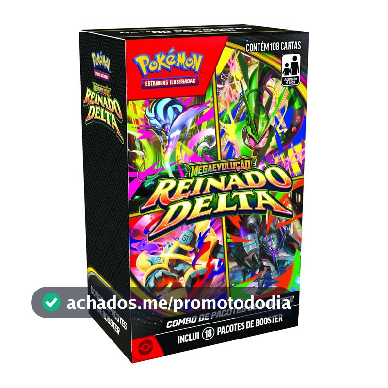 Pokémon TCG: Mega Evolution - Reinado Delta - Booster Bundle - Português