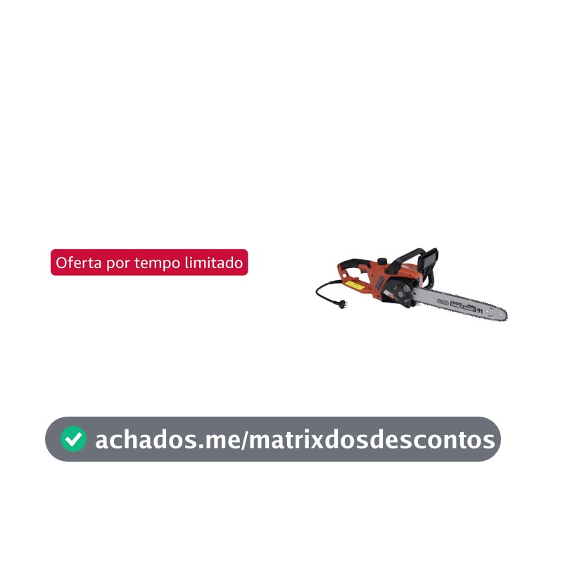 Motosserra Elétrica Sabre 16'' 2200w 127v Bes2200c Branco