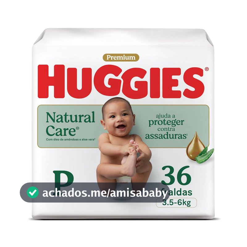 Fralda Descartável Huggies P, 36UN