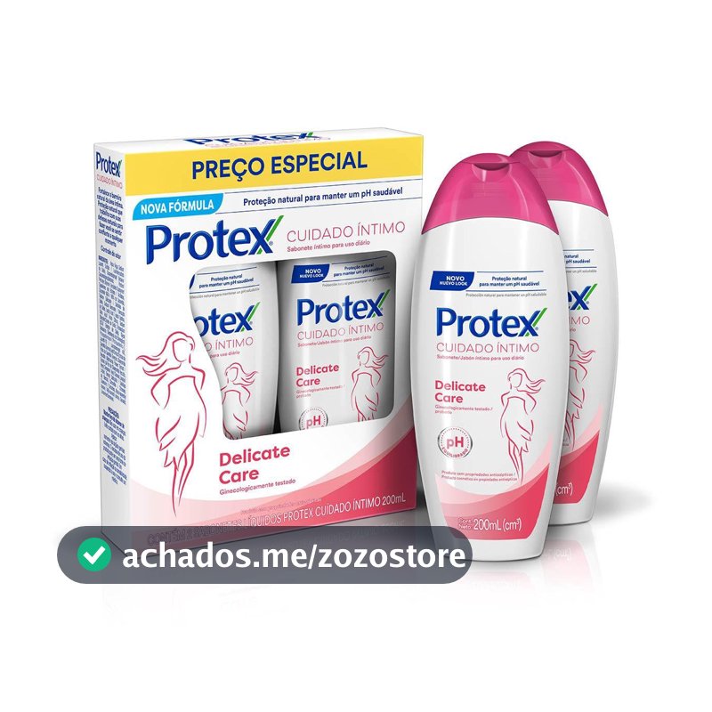 Protex Delicate Care Sabonete Líquido Íntimo, 2x200ml