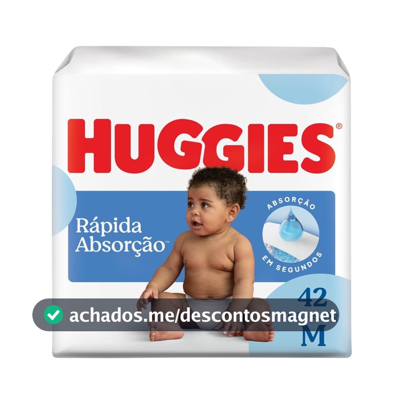 Fralda Huggies Tripla Proteção M - 42 fraldas