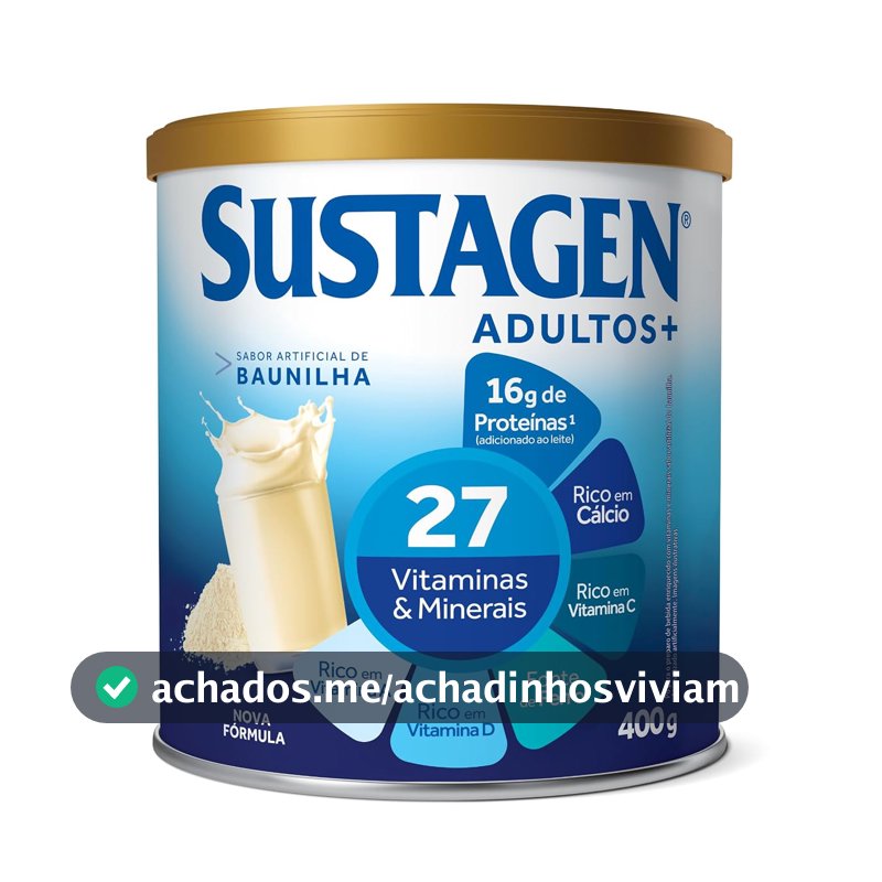 Complemento Alimentar Sustagen N&E Adultos+, Sabor Baunilha, 400g