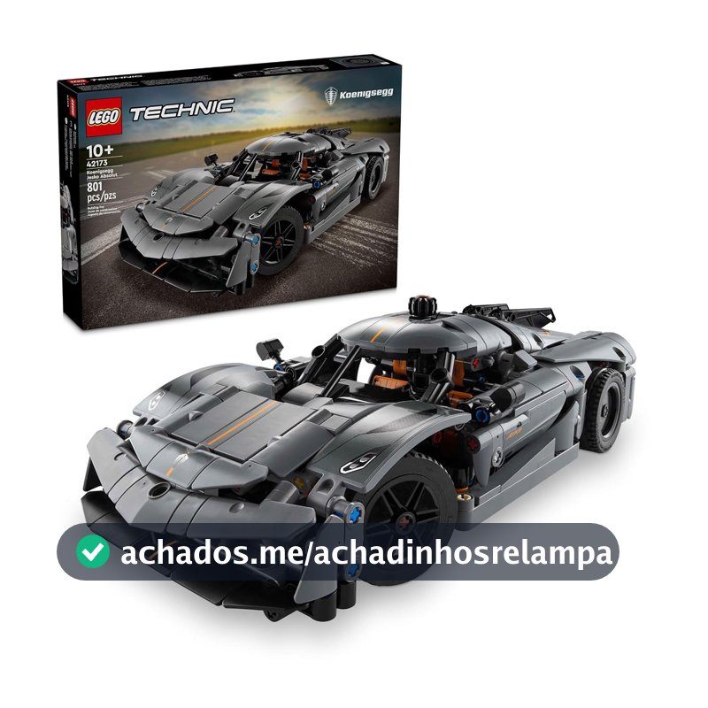 LEGO Technic Hipercarro Koenigsegg Jesko Absolut Cinza 42173