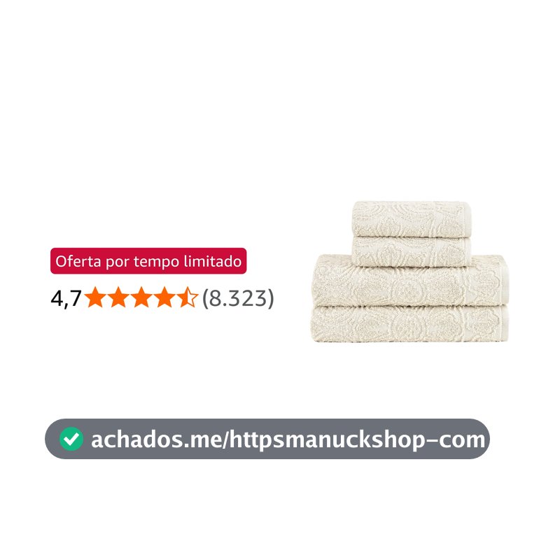 Buddemeyer Jogo de toalhas Florentina Extra Soft Banho Bege 4 peças