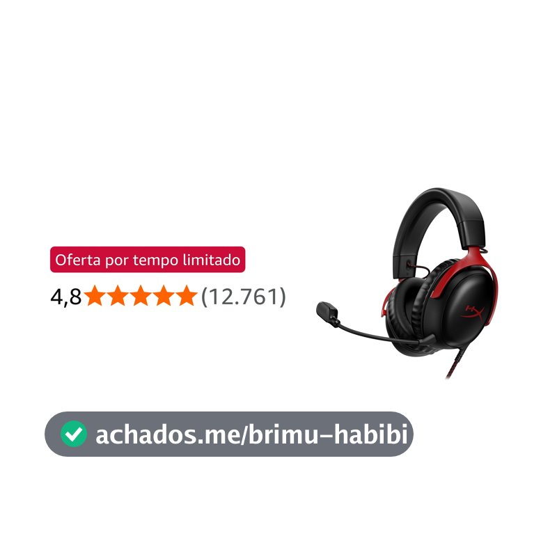 Headset Gamer HyperX Cloud III – Compatível com PC, PS5, Xbox Series X