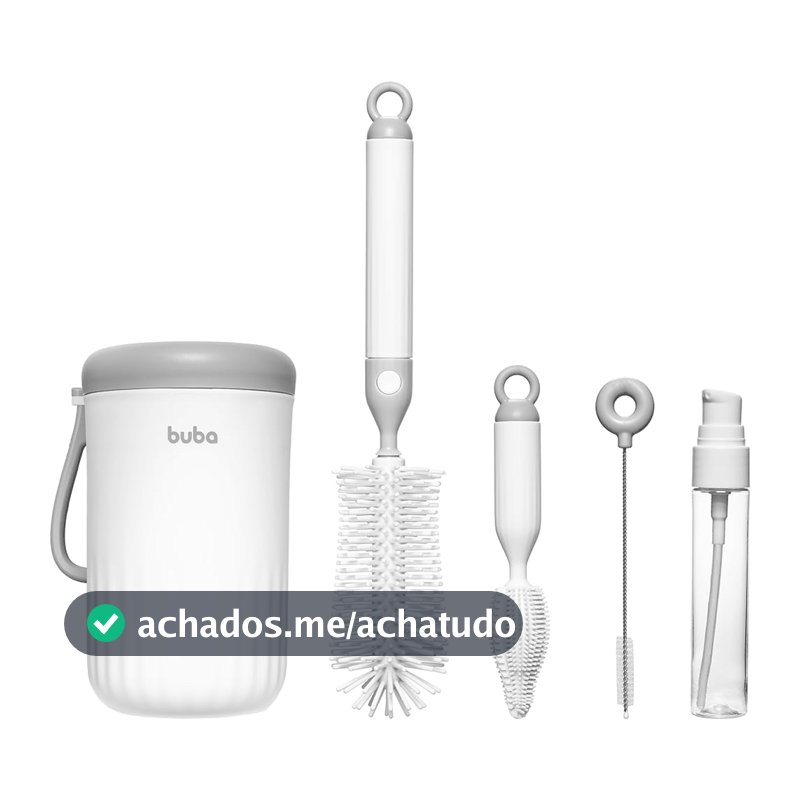 Kit de Limpeza de Mamadeira Buba, Portátil