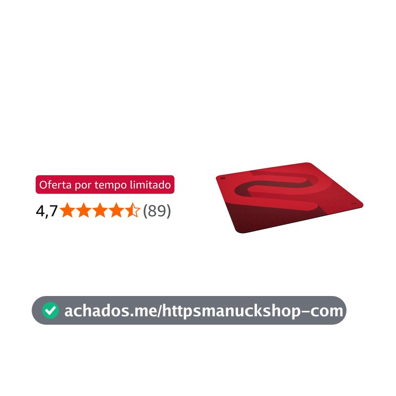 Mousepad Gamer Zowie H-SR-SE RED para Esports 500 x 500 mm