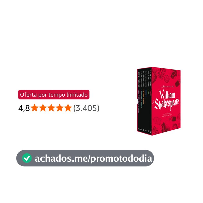 Box Clássicos de William Shakespeare - com 7 marcadores de páginas