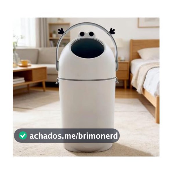 Lixeira Antiodor Premium para Fraldas com Sistema de Vedação de Odores, Tampa Inteligente, Capacidade 12 Litros, Fácil de Limpar, Design Moderno para Quarto do Bebê