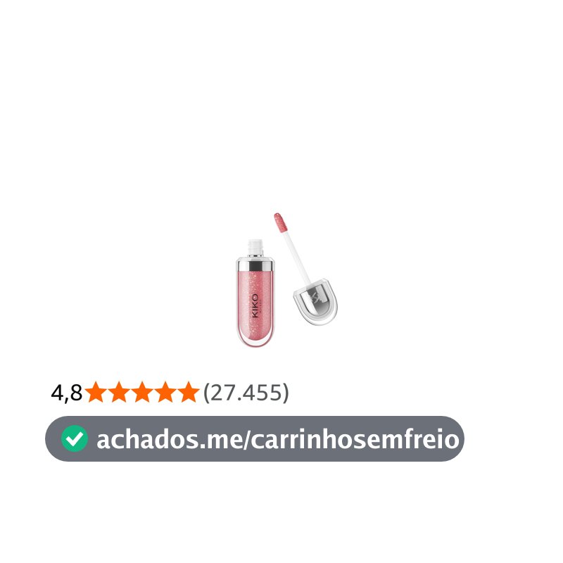 KIKO MILANO, 3D Hydra Lipgloss, Gloss Hidratante Para Os Lábios, Com Efeito 3D, Fórmula Com Extrato de Bidens