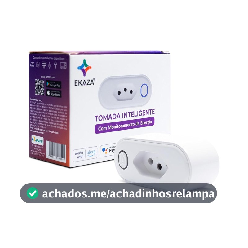EKAZA, Tomada inteligente 20A, Wi-Fi, compatível com Alexa e google Assistente - T105