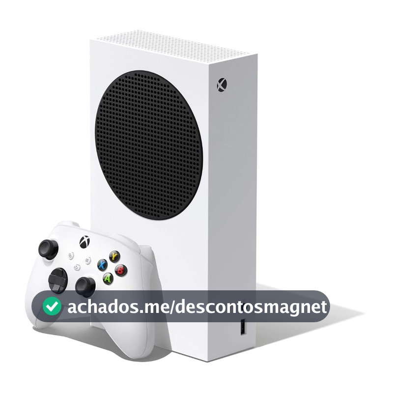 Microsoft Xbox Series S 512 GB All-Digital Console de jogos + 1 controle sem fio Xbox, branco - resolução de 1440p, até 120 FPS, 802.11ac 2x2 WiFi - WEPGPY HDMI Cabo