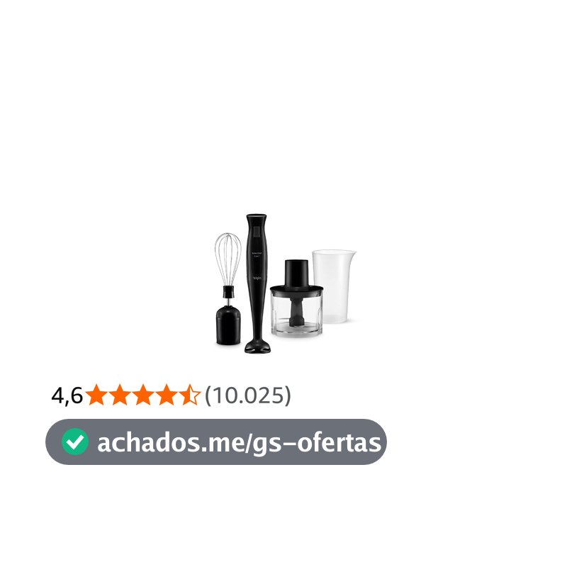 Mixer Vertical Turbo Chef Elgin 3 em 1 200W Preto 110v
