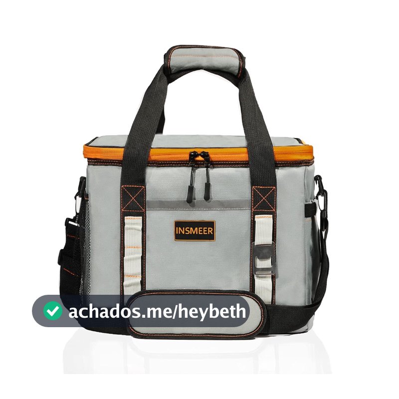 INSMEER Bolsa Térmica 25L/48L Grande, Impermeável, Cooler para Marmita, Caixa Térmica com Alça Desmontável - Ideal para Praia, Acampamento
