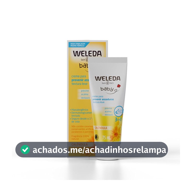 Creme para Assaduras de Calêndula Weleda Baby, 75ml