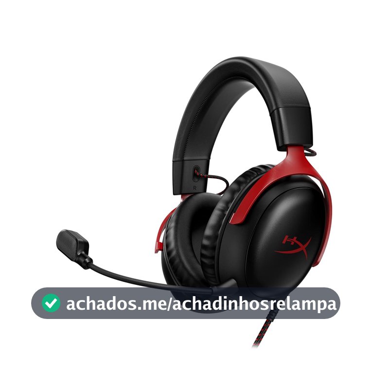 Headset Gamer HyperX Cloud III – Compatível com PC, PS5, Xbox Series X
