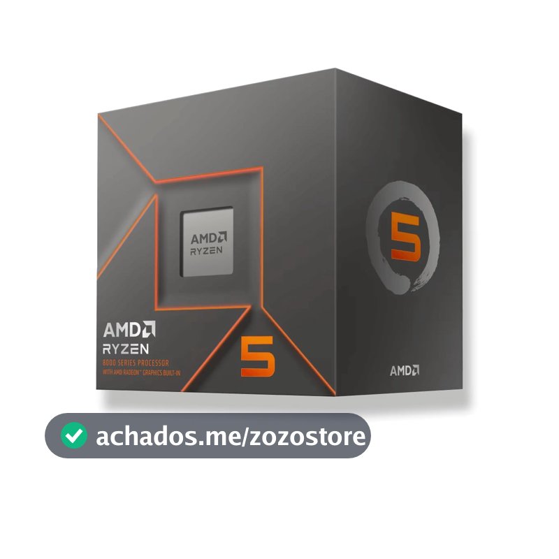 Processador AMD Ryzen 5 8500G Box (AM5/6 Cores/12 Threads/5.0GHz/22MB Cache/Wraith Stealth/AMD Radeon 740M)