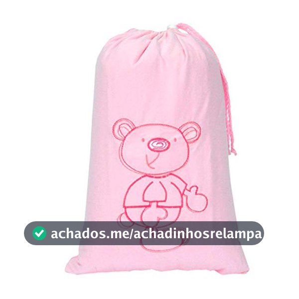Zip Saco Impermeável Rosa Bebê